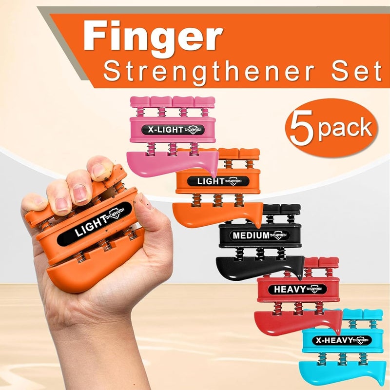 DICYWUDI Grip Strength Trainer, Finger Strength Trainer for Grip Strength Training for Fingers, Wrists, and Hands for Home, Office, Gym, Climbing, Athletes, Musicians, and Therapy - Image 5